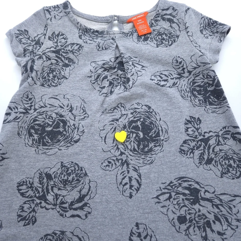Joe Fresh Floral Print Sweatshirt Dress size 7/8 - Picture 14 of 15